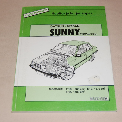 Korjausopas Datsun / Nissan Sunny 1982-86